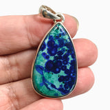 Chrysocolla and Azurite Teardrop Cabochon Pendant PPGJ1188