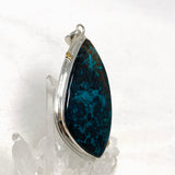 Chrysocolla with Cuprite Freeform Pendant in a Decorative Setting KPGJ4433 - Nature's Magick