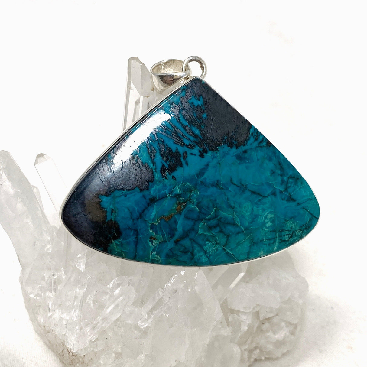 Chrysocolla with Cuprite Teardrop Pendant KPGJ4431 - Nature's Magick