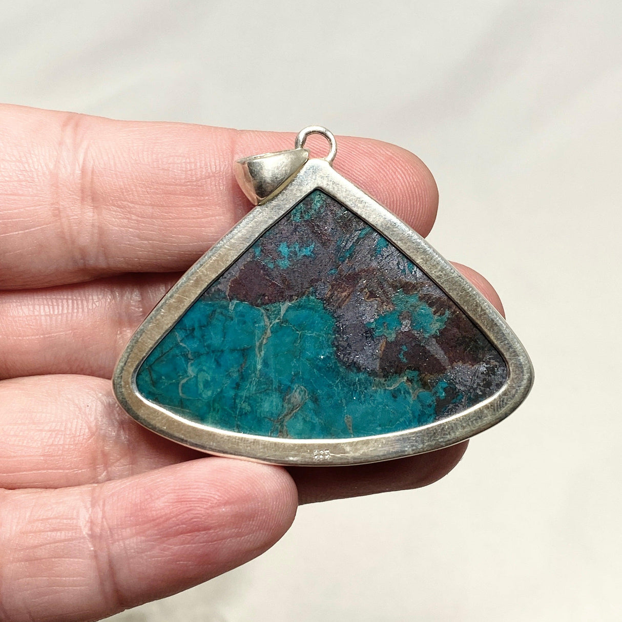 Chrysocolla with Cuprite Teardrop Pendant KPGJ4431 - Nature's Magick