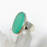 Chrysoprase Faceted Oval Ring Size 6.5 PRGJ470 - Nature's Magick