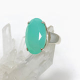 Chrysoprase Faceted Oval Ring Size 7.5 PRGJ469 - Nature's Magick