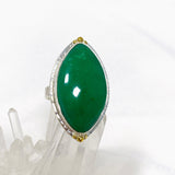 Chrysoprase Marquise Ring in a Decorative Setting Size 9 KRGJ3243 - Nature's Magick