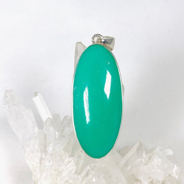 Chrysoprase oval pendant KPGJ3925 - Nature's Magick