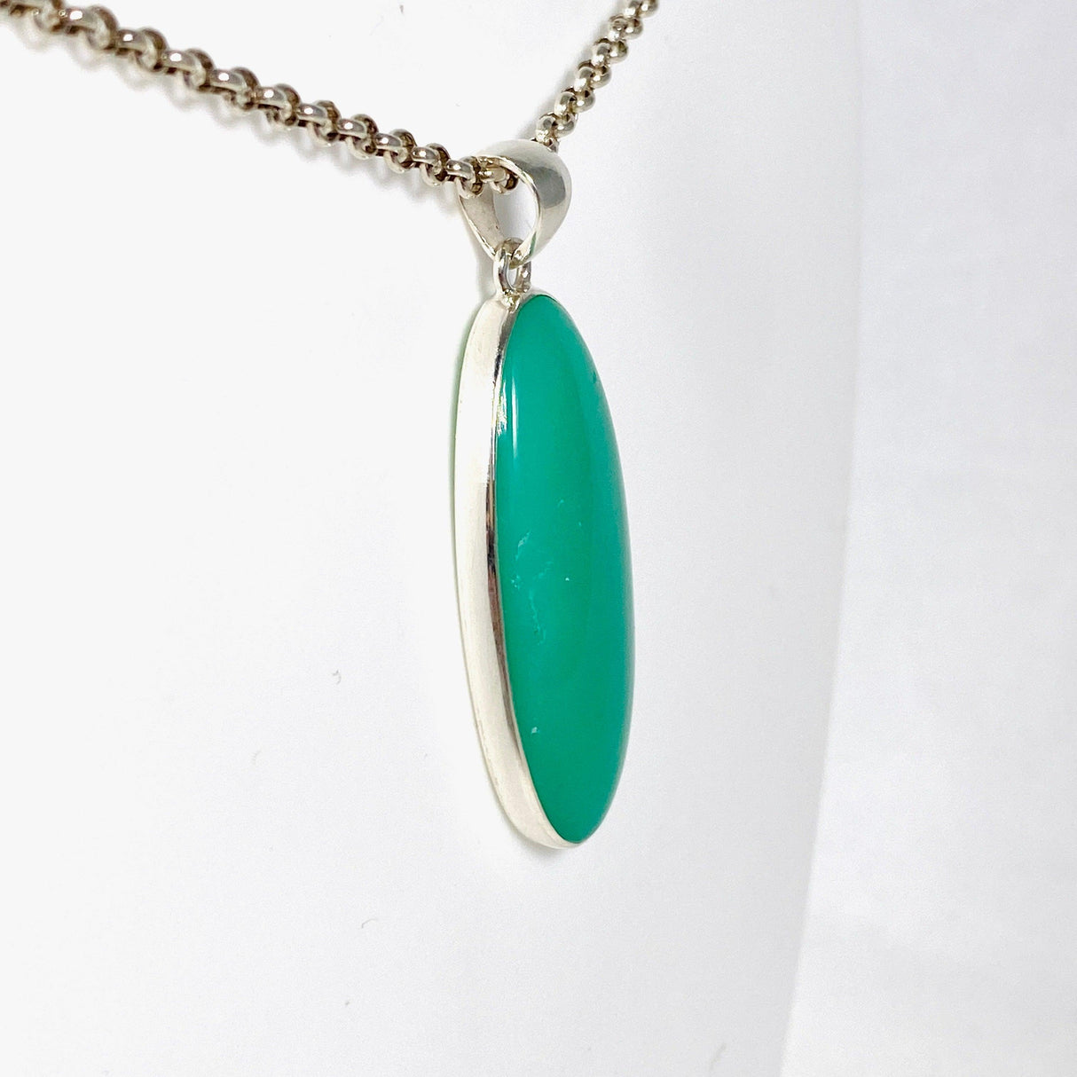 Chrysoprase oval pendant KPGJ3925 - Nature's Magick