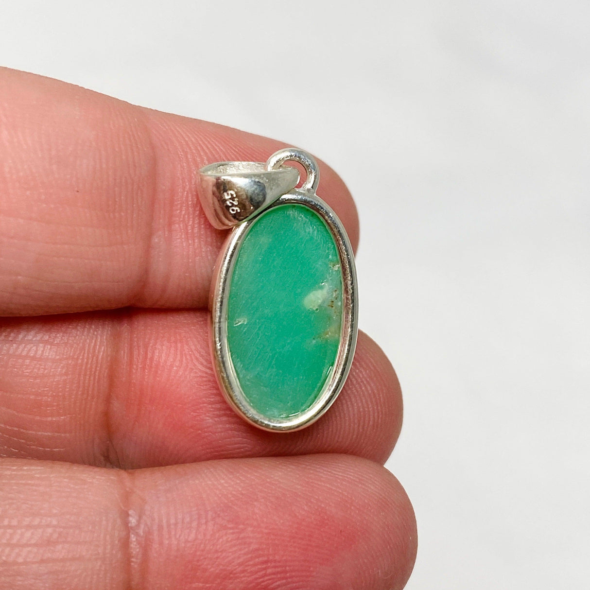 Chrysoprase Oval Pendant KPGJ4455 - Nature's Magick