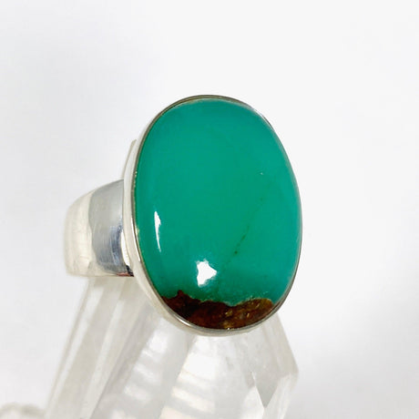 Chrysoprase oval ring s.7 KRGJ2943 - Nature's Magick