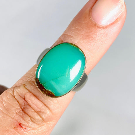 Chrysoprase oval ring s.7 KRGJ2943 - Nature's Magick