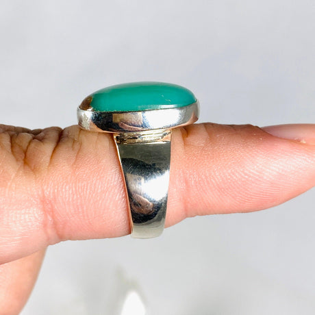 Chrysoprase oval ring s.7 KRGJ2943 - Nature's Magick