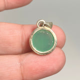 Chrysoprase Round Cabochon Pendant PPGJ1314