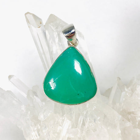 Chrysoprase teardrop pendant KPGJ3922 - Nature's Magick