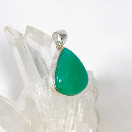 Chrysoprase teardrop pendant KPGJ3922 - Nature's Magick