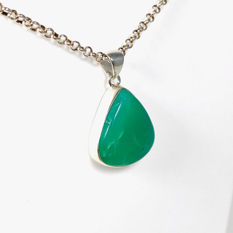 Chrysoprase teardrop pendant KPGJ3922 - Nature's Magick