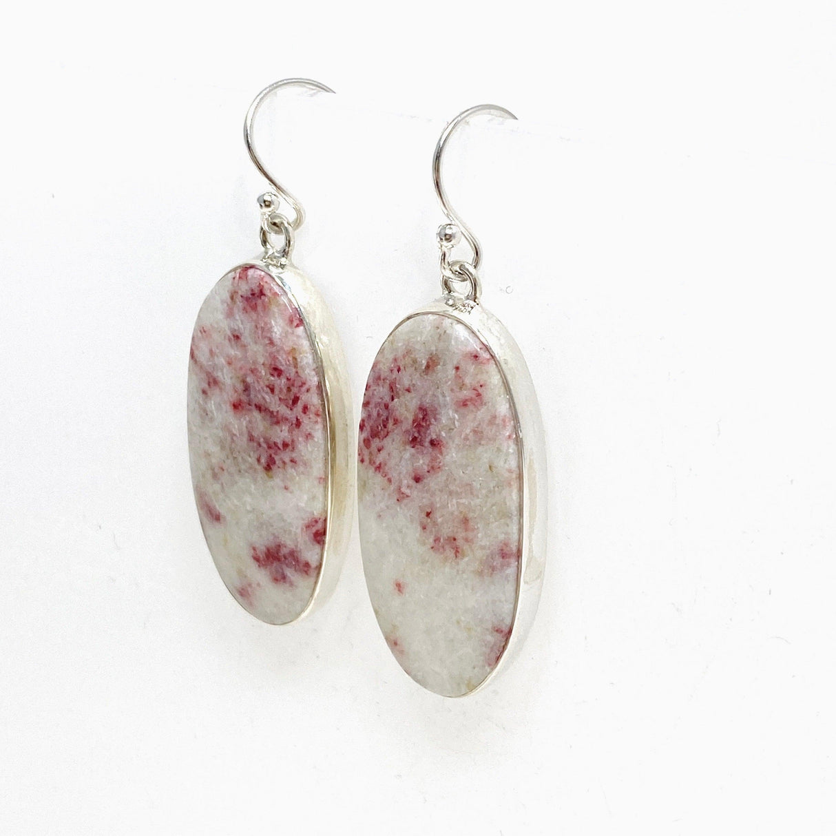 Cinnabar Oval Earrings KEGJ1466 - Nature's Magick