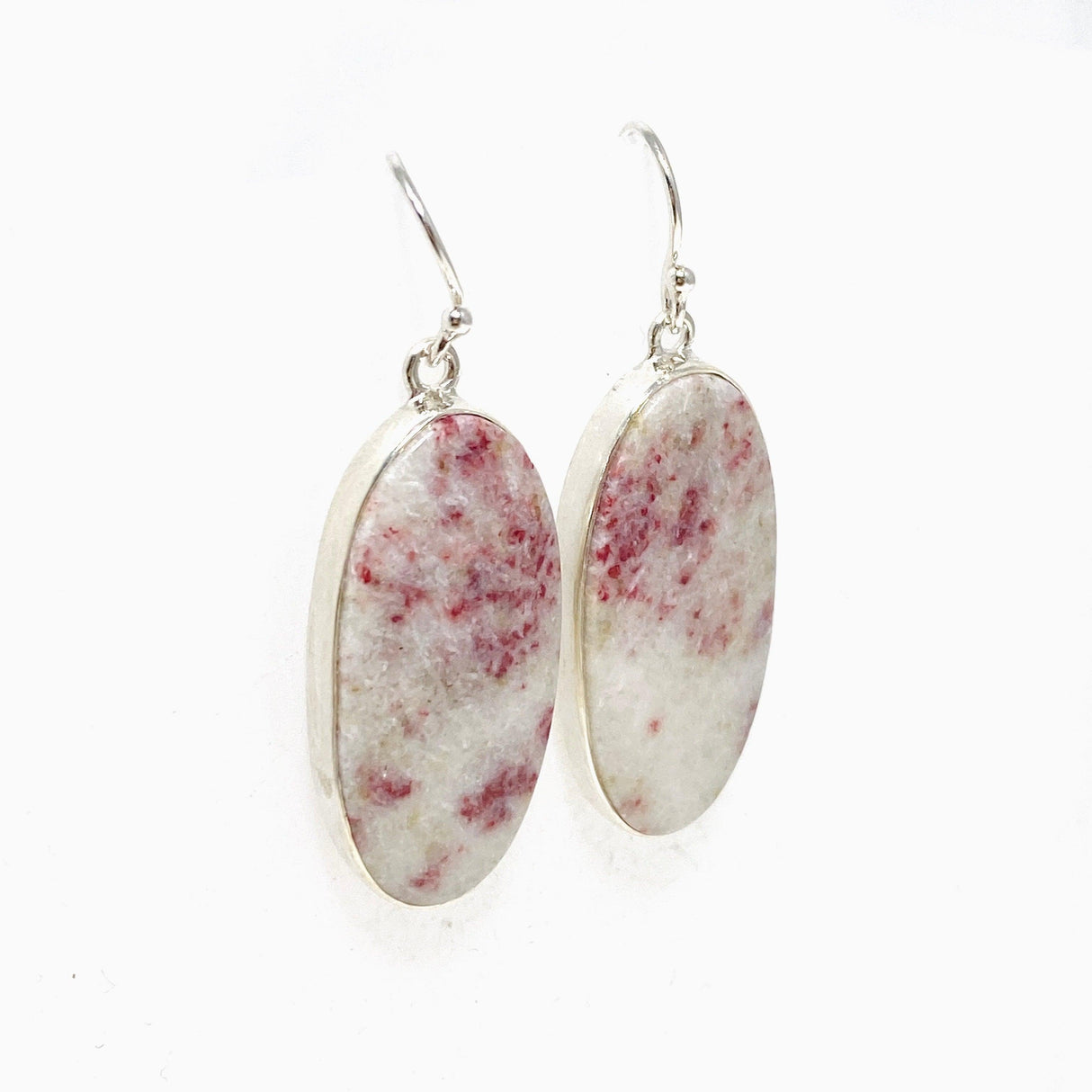 Cinnabar Oval Earrings KEGJ1466 - Nature's Magick