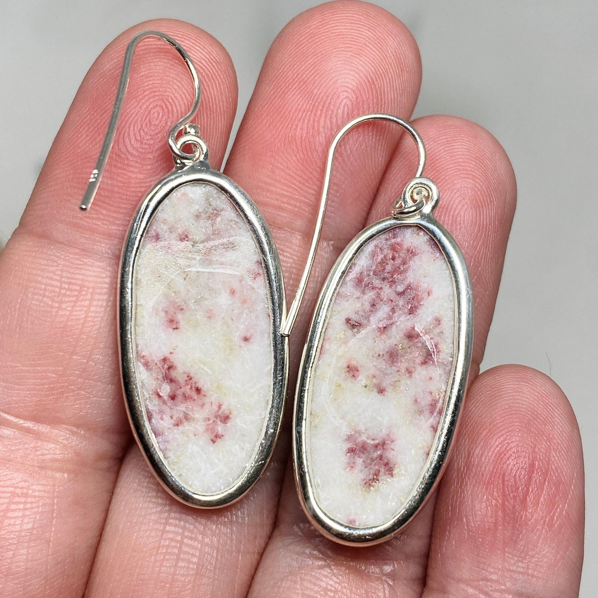 Cinnabar Oval Earrings KEGJ1466 - Nature's Magick