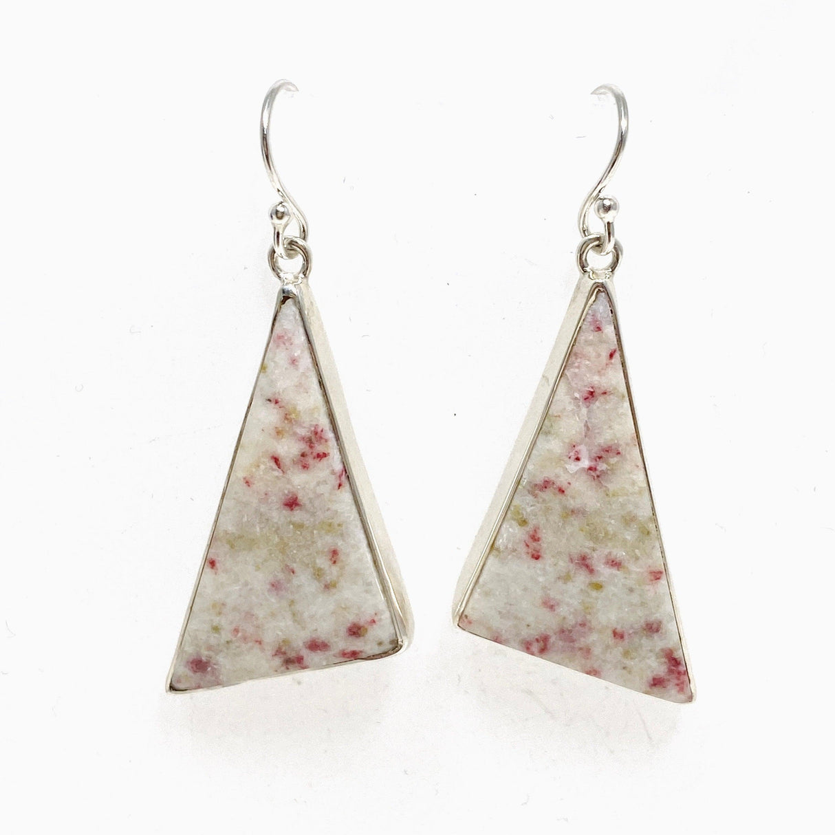 Cinnabar Triangle Earrings KEGJ1469 - Nature's Magick