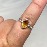 Citrine Faceted Marquise Ring in a Decorative Setting R3726 - Nature's Magick