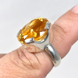 Citrine faceted oval ring s.7 KRGJ2831 - Nature's Magick