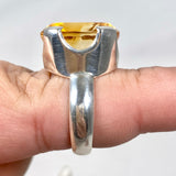 Citrine faceted oval ring s.7 KRGJ2831 - Nature's Magick