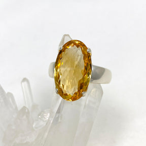 Citrine Faceted Oval Ring Size 11 PRGJ426 - Nature's Magick