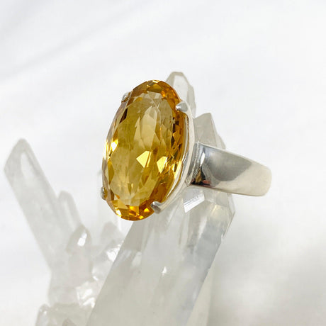 Citrine Faceted Oval Ring Size 11 PRGJ426 - Nature's Magick
