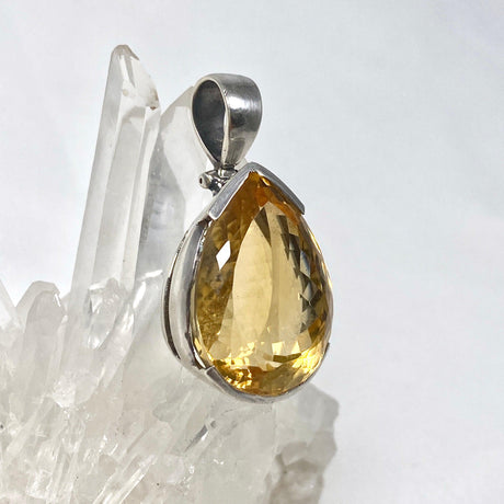 Citrine faceted teardrop pendant KPGJ3643 - Nature's Magick