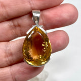 Citrine faceted teardrop pendant KPGJ3643 - Nature's Magick