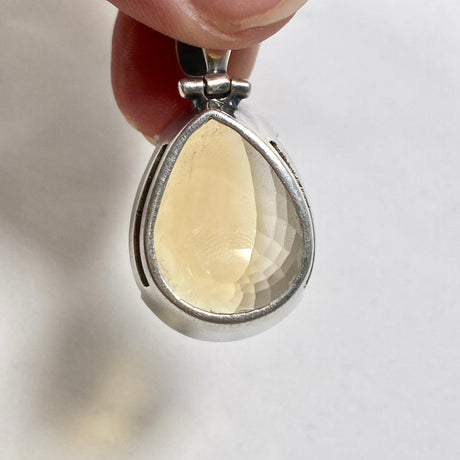 Citrine faceted teardrop pendant KPGJ3643 - Nature's Magick