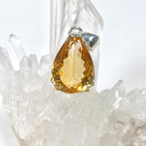 Citrine faceted teardrop pendant KPGJ3645 - Nature's Magick