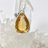 Citrine faceted teardrop pendant KPGJ3645 - Nature's Magick