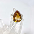 Citrine faceted teardrop ring s.10 KRGJ2838 - Nature's Magick