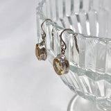 Citrine oval faceted earrings KEGJ716 - Nature's Magick