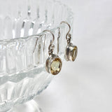 Citrine oval faceted earrings KEGJ716 - Nature's Magick