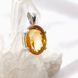 Citrine Oval Faceted Pendant KPGJ4784