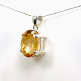 Citrine Oval Faceted Pendant KPGJ4784