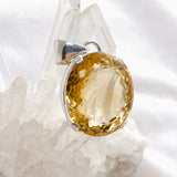 Citrine Oval Faceted Pendant KPGJ4785