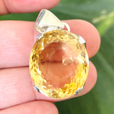 Citrine Oval Faceted Pendant KPGJ4785