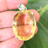 Citrine Oval Faceted Pendant KPGJ4787