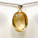 Citrine Oval Faceted Pendant KPGJ4787