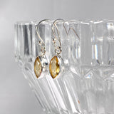 Citrine petite marquise faceted earrings R2363-CTM - Nature's Magick