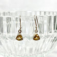 Citrine petite triangular faceted earrings R2363-CTT - Nature's Magick