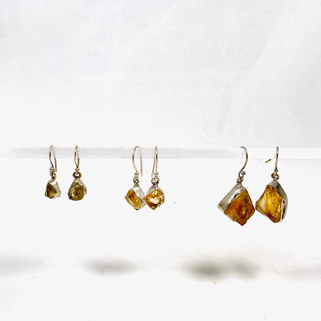 Citrine raw earrings E2359-CIT Group Shot