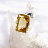 Citrine Rectangular Faceted Pendant KPGJ4795