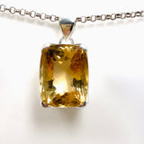 Citrine Rectangular Faceted Pendant KPGJ4795