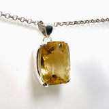 Citrine Rectangular Faceted Pendant KPGJ4795