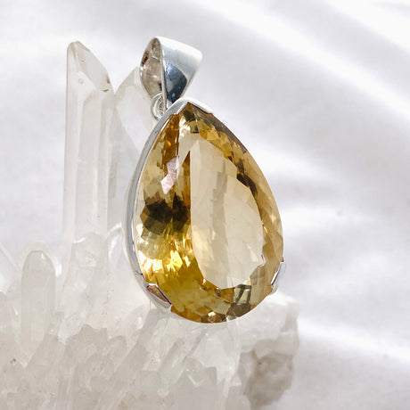 Citrine Teardrop Faceted Pendant KPGJ4790