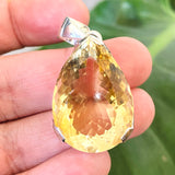 Citrine Teardrop Faceted Pendant KPGJ4790