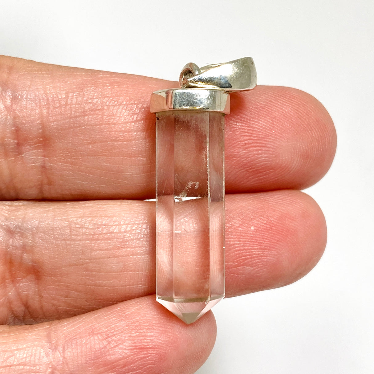 Clear Quartz Capped Point Pendant PPGJ1238
