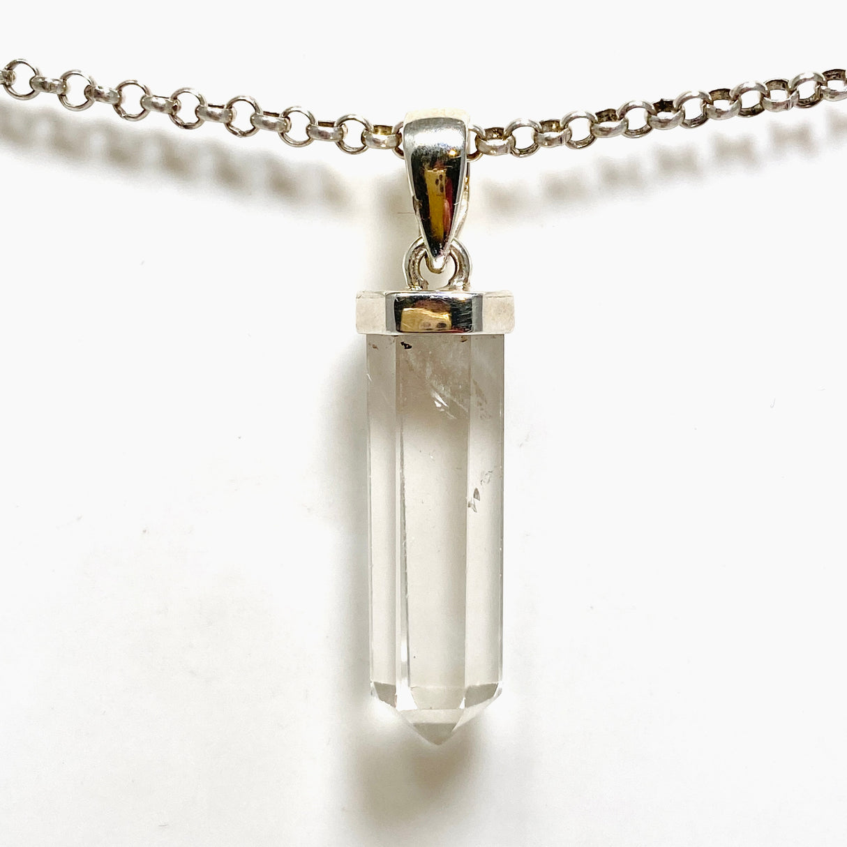 Clear Quartz Capped Point Pendant PPGJ1238